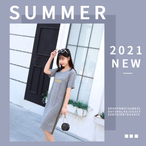 QDshop ชุดเดรสแต่งลายด้านข้างสไตล์มินิมอล น้อนหวานๆกรุบๆ ไม่ฉูดฉาด เหมาะกับสาวน่ารักเรียบร้อย มี 4 สีควรมีติดตู้นะ