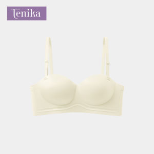 TENIKA Bra บราดัน 1/2 ถ้วย มีสายสะพายไหล่แบบถอดได้ ไร้ร่องรอยและไร้กรอบ บรา -007