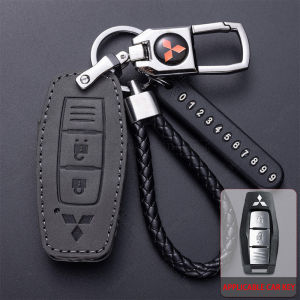 Mitsubishi Triton Outlander Pajero Xpander Leather Key Cover Case Accessories