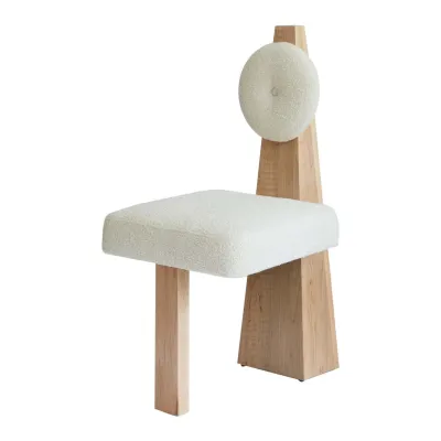 ⚡FULLLOVE Designer Creative Lamb Velvet Dining Chair Shaped Desk Chair Exquisite Makeup Chair Living Room Dining Room Furniture