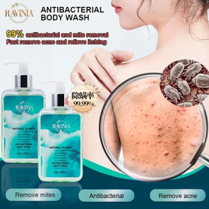 【RAVINIA】Acne body wash Eczema body wash Anti bacterial body wash 200ml Acne mites removal Anti-itch Moisturizing&Hydrating
