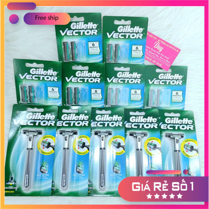 Dao Cạo Râu Gillette & Combo 2 Lưỡi Cạo Gillette
