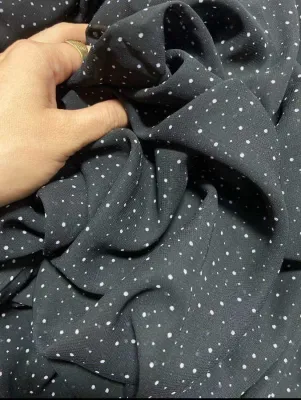 2m x 1m5 vải von chấm bi nhỏ mịn may váy đầm