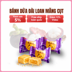 Bánh Dứa Đài Loan Orivis Nhân Măng Cụt - Ăn Nhẹ Healthy Ít Ngọt – Quà Tặng Văn Phòng/Ăn nhẹ thơm ngon