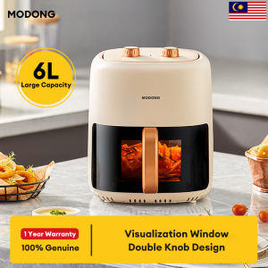 MODONG Multifunctional Integrated Electric Oven Convection Air Fryer Toaster Timer Oil Free Roaster Breakfast Machine Ketuhar (6L)空氣炸鍋