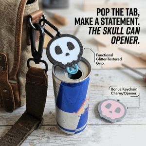 GERDA Metal Soda Can Tab Opener Durable Portable Can Tab Lifter Beverage Can Keychain Strap Bottle Opener Daily Carry
