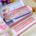 Gratis Semua - Kotak Pensil Sanrio Bening 2 Tingkat / Kotak Pensil Sanrio / Kotak Pensil Magnet / Kotak Pensil Anak / Kotak Pensil. 