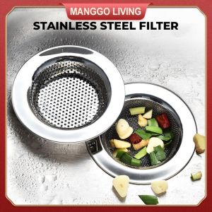 Kitchen Sink Strainer Stainless Steel Drain Hole Strainer Sink Drain Strainer Sink Hopper Filter