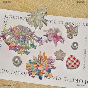 [COD] Biubiuni Dopamine Handmade Đính cườm thạch giày dép phụ kiện DIY trang trí giày hoa dép giày Khóa Phụ Kiện