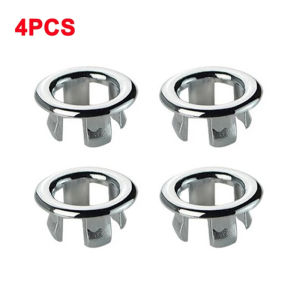 【XZsunflower】Sink Hole Round Overflow Cover Bathroom Kitchen Basin Sink Overflow Cover Ring Replacement Basin Drain Cap