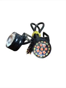 💎SiamEase💎ไฟเบรคของมอเตอร์ไซค์ หลอดไฟตาแมว RGBหมุน+แดงขาวกะพริบ ขายึด บรรจุ2หลอดSC-5