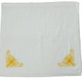 Bath Towel 100% cotton(450 GMS) with high quality embroidery-26x49 inches, White, Victoria Brand. 