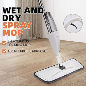 MICROFIBER Easy Spray Mop Water Cleaning with Pad Mop mop Lantai Automatic Mop 2in1 Mop