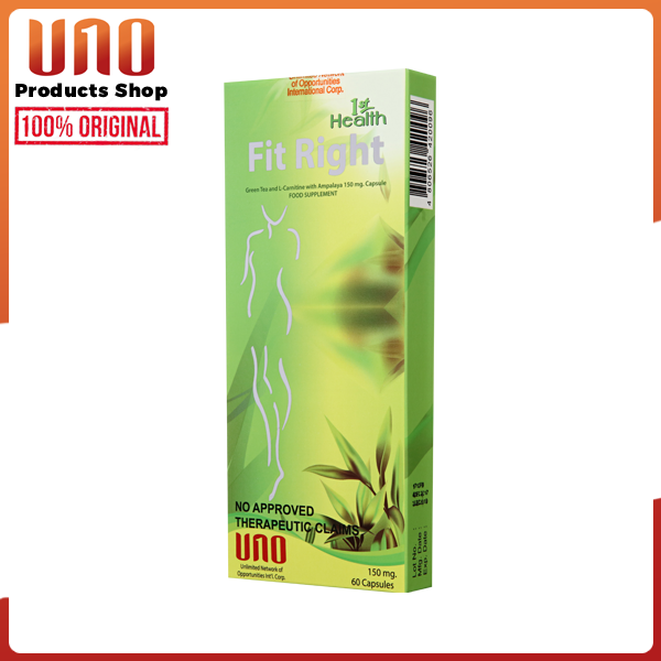 UNO Fitright Slimming 60 Capsules w Green Tea Ampalaya L