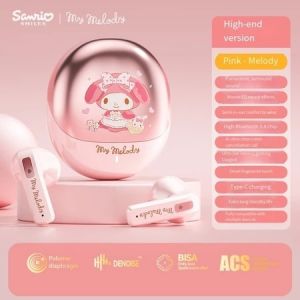 Sanrio BL12 Wireless Bluetooth-compatible 5.4 Earphones HD Call Touch Control HiFi Sound