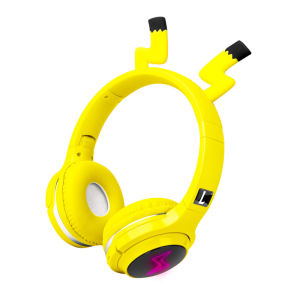 Anime Pokemon Pikachu Bluetooth 5.0 Headset Led Headphones Support Sd Card Audio Cable Headphone Wireless Headphones