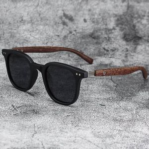 OKDEALS UV Protection Wood Grain Sunglasses Outdoor Street Photography Shades Trendy Cycling Eyewear for Women Men
