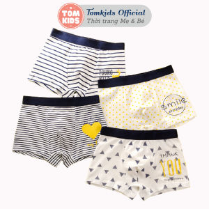 COMBO 4 Quần Chíp Bé Trai COTTON Kháng Khuẩn Co Giãn Đàn Hồi Tốt Quần Chip Cho Bé Trai Thương Mã DL-009