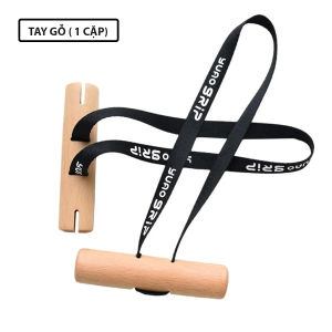 [GG]Tay cầm gỗ hổ trợ tập gym kéo xô móc cáp đu xà đơn nam nữ