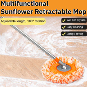 Multifunctional Sunflower Retractable Mop Hot Selling Sunflower Mop Wall Cleaning Tool For Home