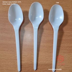 Sendok Makan Panjang Putih Susu 25 PCS