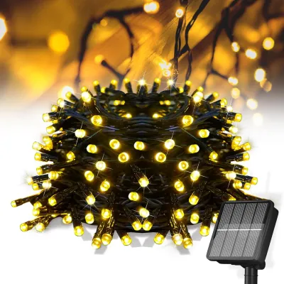 12M/7M/5M Solar Christmas Lights Outdoor Waterproof 8 Modes Led Lights Christmas Wedding Decoration for Home Garden
