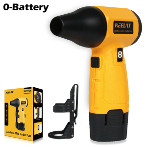 KEELAT Portable handheld fan cooling ultra-high speed turbo fan 8-speed adjustment 1500mAh Replaceable battery