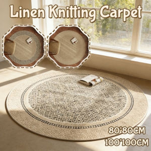 80/100CM Round Carpet Anti-slip Floor Mat High-Grade Suitable For Bedroom Living Room Studie