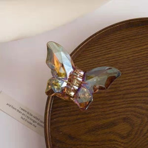 MPACC179 Jepit Rambut Kupu Kupu Transparan Jepitan Hiasan Rambut Kupu kupu Jepitan Rambut Anak Perempuan Aksesoris Rambut