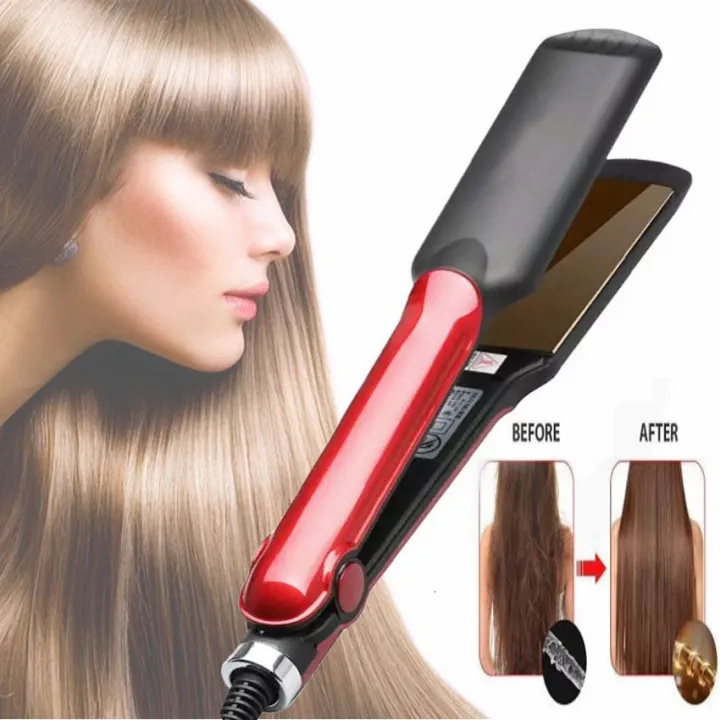 Temperature Control Professional Hair Straightener Black and Red Nova-870  Nova-329 Lazada PH