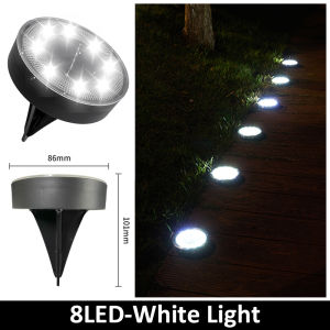 LED Solar Disk Light Outdoor Garden Lawn Waterproof Underground Lamps Spotlight Buried Lights Floor Under Ground Spot Lamp Decor