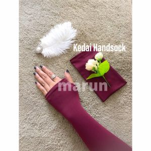 [SINGAPORE SELLER] Muslimah Thumb Handsock / Plain Stretchy Hand socks With Tumb Slot (32cm Length)