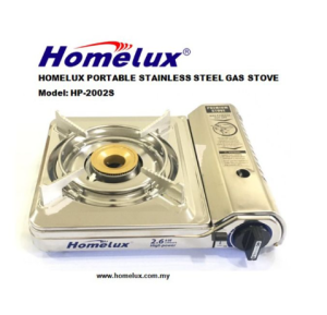 READY STOCK HIGH QUALITY HOMELUX STAINLESS STEEL PORTABLE GAS STOVE HP-2002S/HOMELUX HP-2002R Blue Color Portable Gas Stove Camping Outdoor Dapur camping outdoor / Dapur Gas Portable Gas Cooker Steamboat Pot Stove