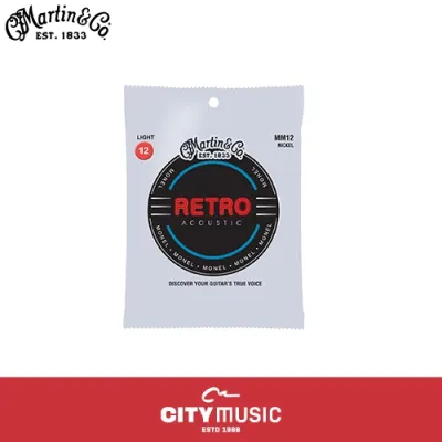 Martin MM12 Retro Acoustic Guitar Strings - .012-.054 Light