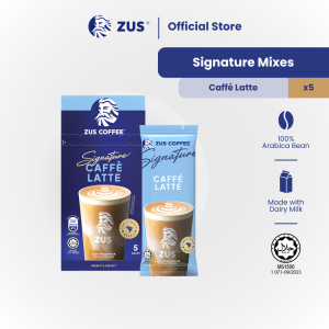 ZUS Signature Mixes Premium Instant Coffee - Caffè Latte - 5 sachets