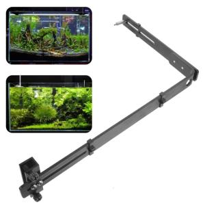 Aquariums Lamp Holder Aluminum Alloy Fishtanks Light Bracket With Flexible Height Control For Fishtanks Lighting Setups
