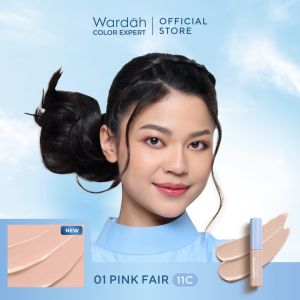 WARDAH Lightening Liquid Concealer Indonesia / Liquid Concealer 6g / 2 IN 1 Makeup + Skincare / SPF 35 PA+++ / Medium To High Coverage / Airy Coated Particles / Niacinamide / Bluelight Protection / Fair Beige Sand / Corrector / Cosmetic Face Makeup Series