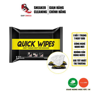 [Nhập RS0822 giảm 30k cho đơn 99k]Khăn lau giày Quick Wipes vệ sinh giày sneaker không cần giặt