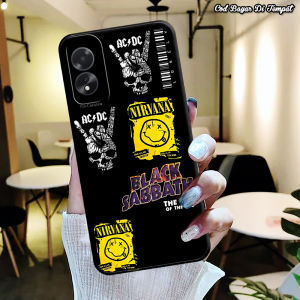 Softcase OPPO A18 / A38 Silikon PRO CAMERA TERBARU Fashion ACDC TERKEREN 3 Series Softcase Premium Gelombang - Cassing Hp - Murah Meriah - Bisa Untuk Pria dan Wanita Hotinga Happy case Anasuy Lasi Case  - Bisa COD