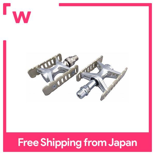 Ensemble de pédales de vélo MKS Mikashima GAMMA argent L/R fabriquées