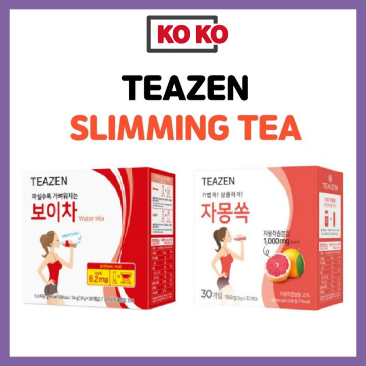 [TEAZEN] Korean Tea Powder 2 Types / 30 T / Tea / Water Mix