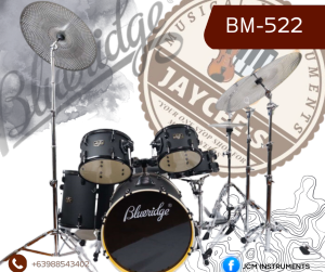 BLUERIDGE BM-522 PROFESSIONAL DRUMSET ( 5 PIECE ACOUSTIC DDRUMS W/ CYMBALS )