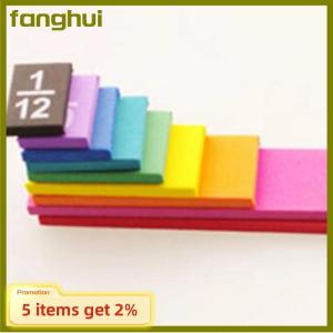 fanghui 51Pcs Fraction Cubes Math Montessori Math Materials Teaching Aids Learn Fraction Equivalences Props For Kids Educational Early