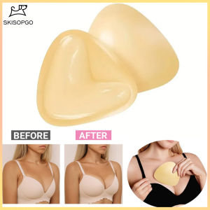 SKISOPGO Triangle Instant Volume Sticky Bra Thickened Pushup Adhesive Bra Pad Inserts Double-sided Adhesive