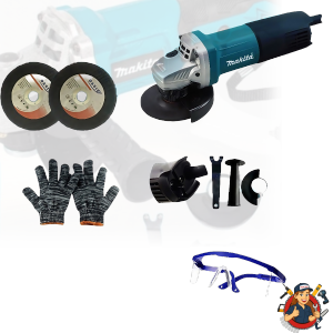 Makita เครื่องเจียร์ไร้สาย DGA รุ่น 199V มอเตอร์ 1680W แรงจัด ใบตัด 125 มม แบตอึด ใช้งานต่อเนื่อง แถมฟรีใบตัด 10 ใบ คุ้มค่าสำหรับช่างมือโปร ของแท้