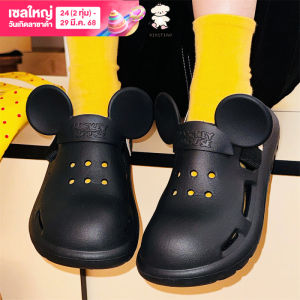WY-XIXITIAO รองเท้าแตะชายหาดมิกกี้น่ารัก Ins EVAรองเท้าแตะสองทางบุคลิกสนุกฤดูร้อนกลางแจ้ง Comfort วันหยุดผู้หญิง