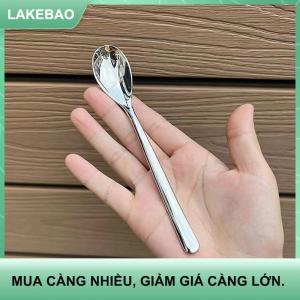 【LAKEBAO】 Thép Không Gỉ Vòng Muỗng Net Màu Đỏ Vàng Bữa Ăn Tối Dài Xử Lý Khuấy Món Tráng Miệng Thìa Cho Nhà Bếp Phụ Kiện Tiện Ích