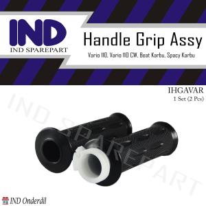 Karet Handle-Hand Grip Assy-Set-Handfat-Handpad-Handgrip-Hanfat-Setang-Stang Beat Karbu & Vario Karbu-CW-CBS-Techno 110-125 & Scoopy Carbu & Spacy