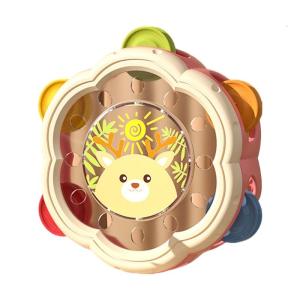 Cartoon Musical Hand Drum Rattle Children Toy For Early Childhood Development Safe Fine Motor Skill Percussion Toy