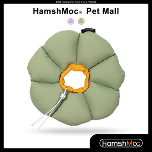 HamshMoc Adjustable Cat Cone Collar Waterproof Recovery Collar Elizabethan Cat E Collar After Surgery Anti-Lick Bite for Cats Kittens Small Dogs